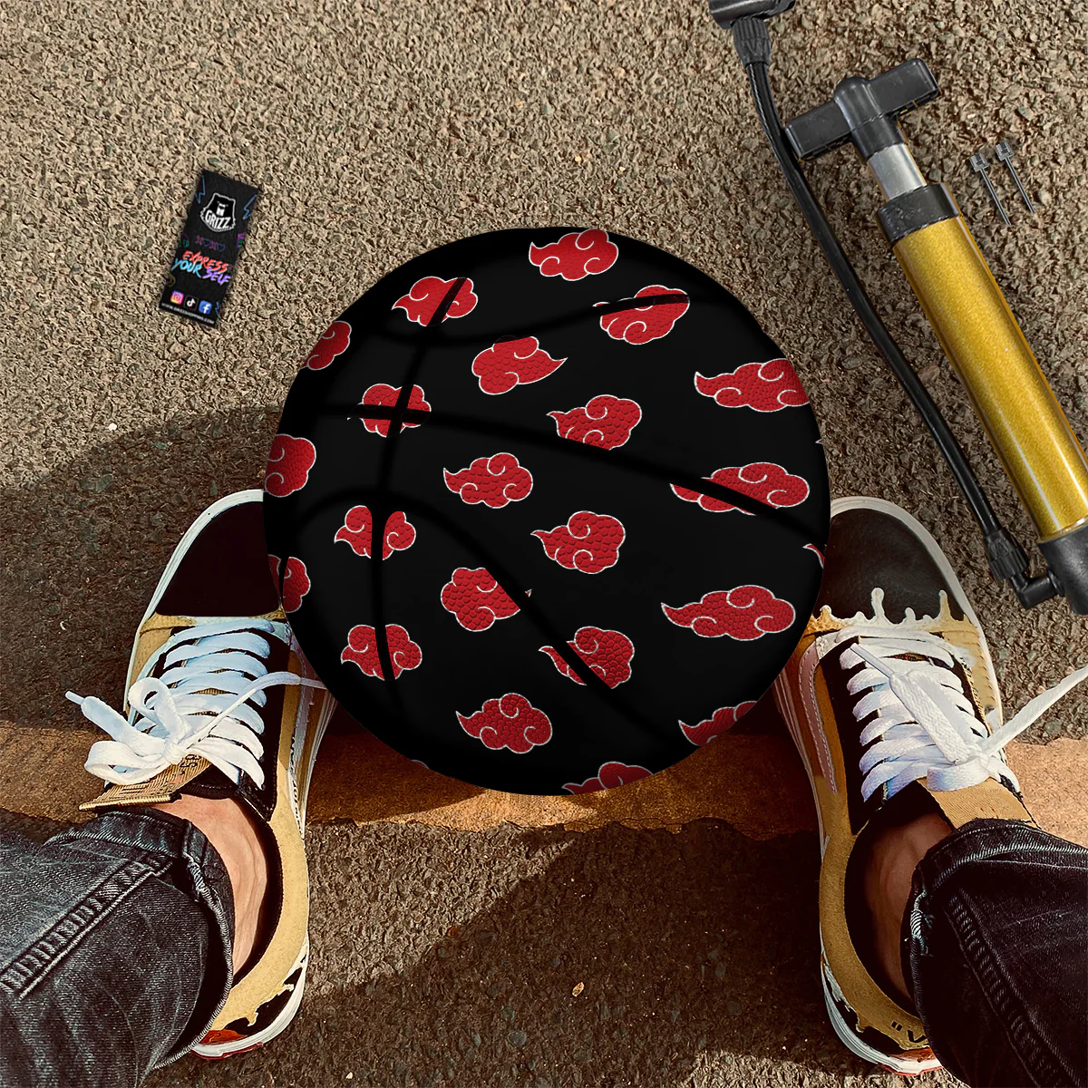 Akatsuki Print Pattern Basketball - Image 3