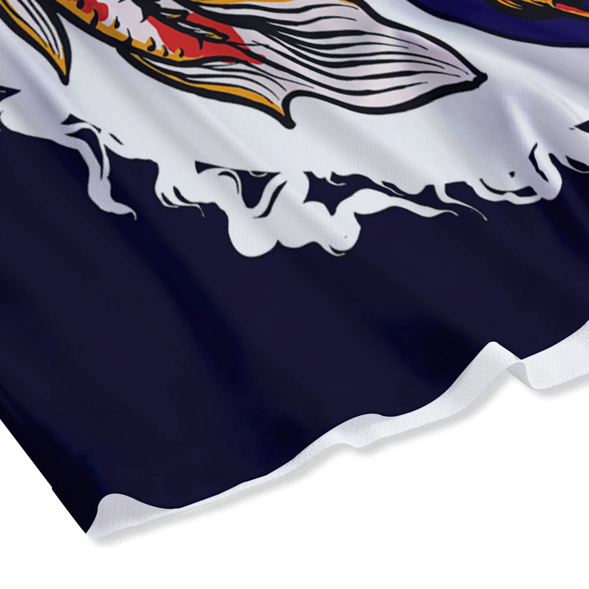 Carp Koi Fish Yin And Yang Print Mesh Shorts - Image 4