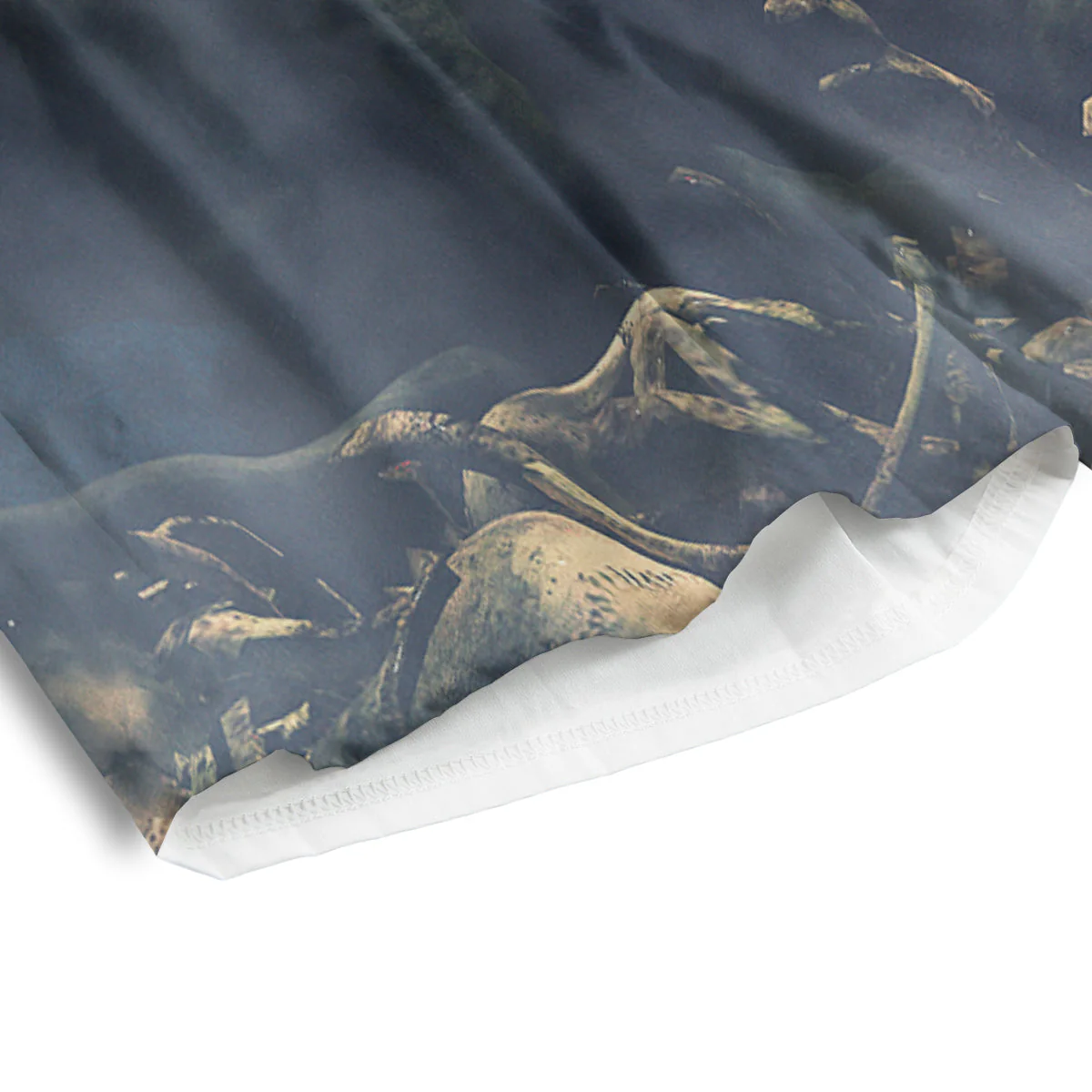 Dark Cthulhu Octopus And Bones Print Men's Athletic Shorts - Image 4