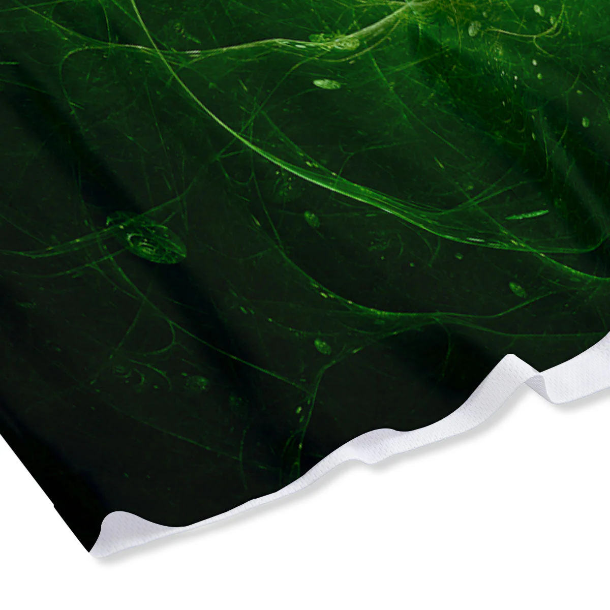 Fractal Green Print Mesh Shorts - Image 4