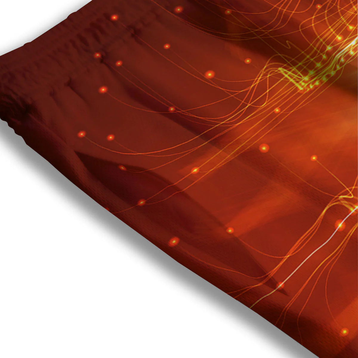 Fractal Light Print Mesh Shorts - Image 3