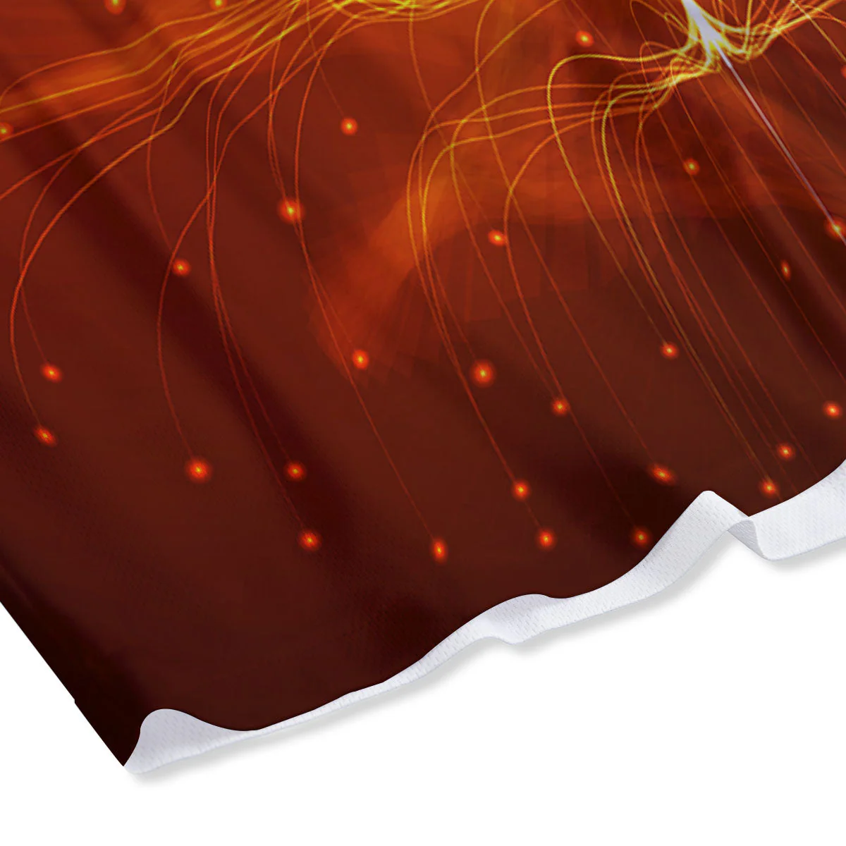 Fractal Light Print Mesh Shorts - Image 4