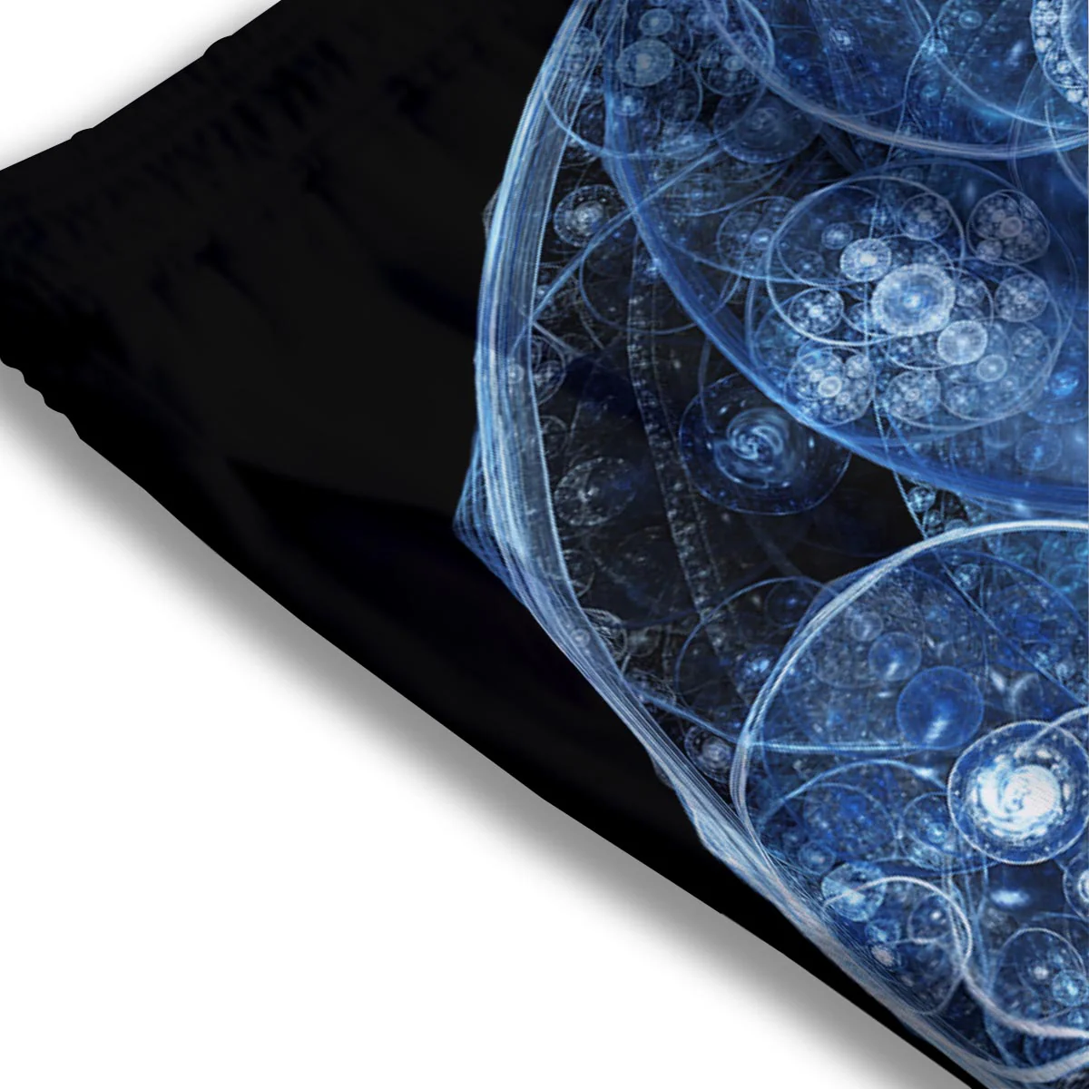 Fractal Steampunk Print Mesh Shorts - Image 3