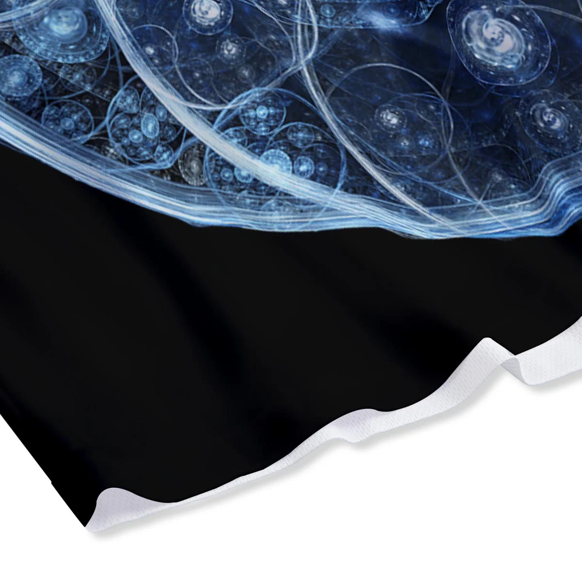 Fractal Steampunk Print Mesh Shorts - Image 4