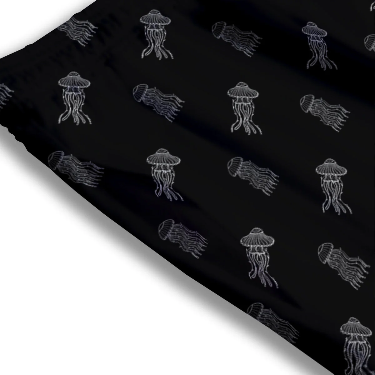 Jellyfish Zentangle Print Pattern Mesh Shorts - Image 3