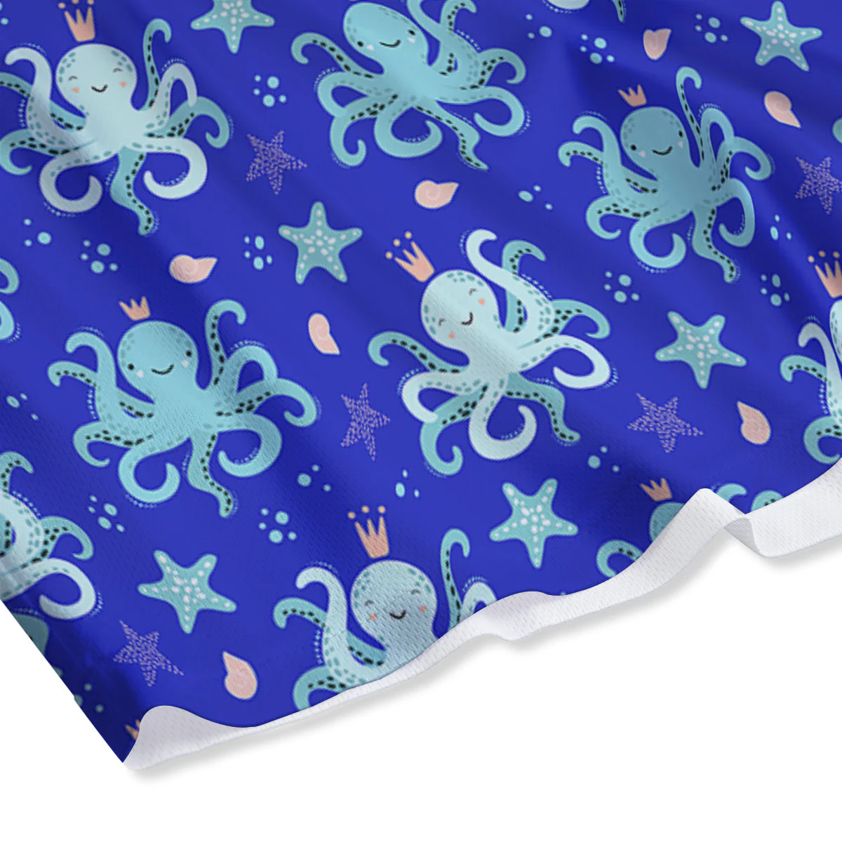 Octopus Cute Print Pattern Mesh Shorts - Image 4