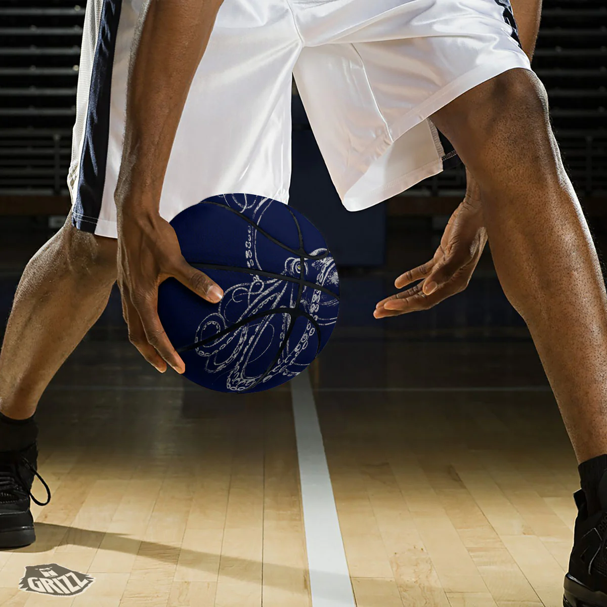 Octopus Tentacles Print Basketball - Image 3